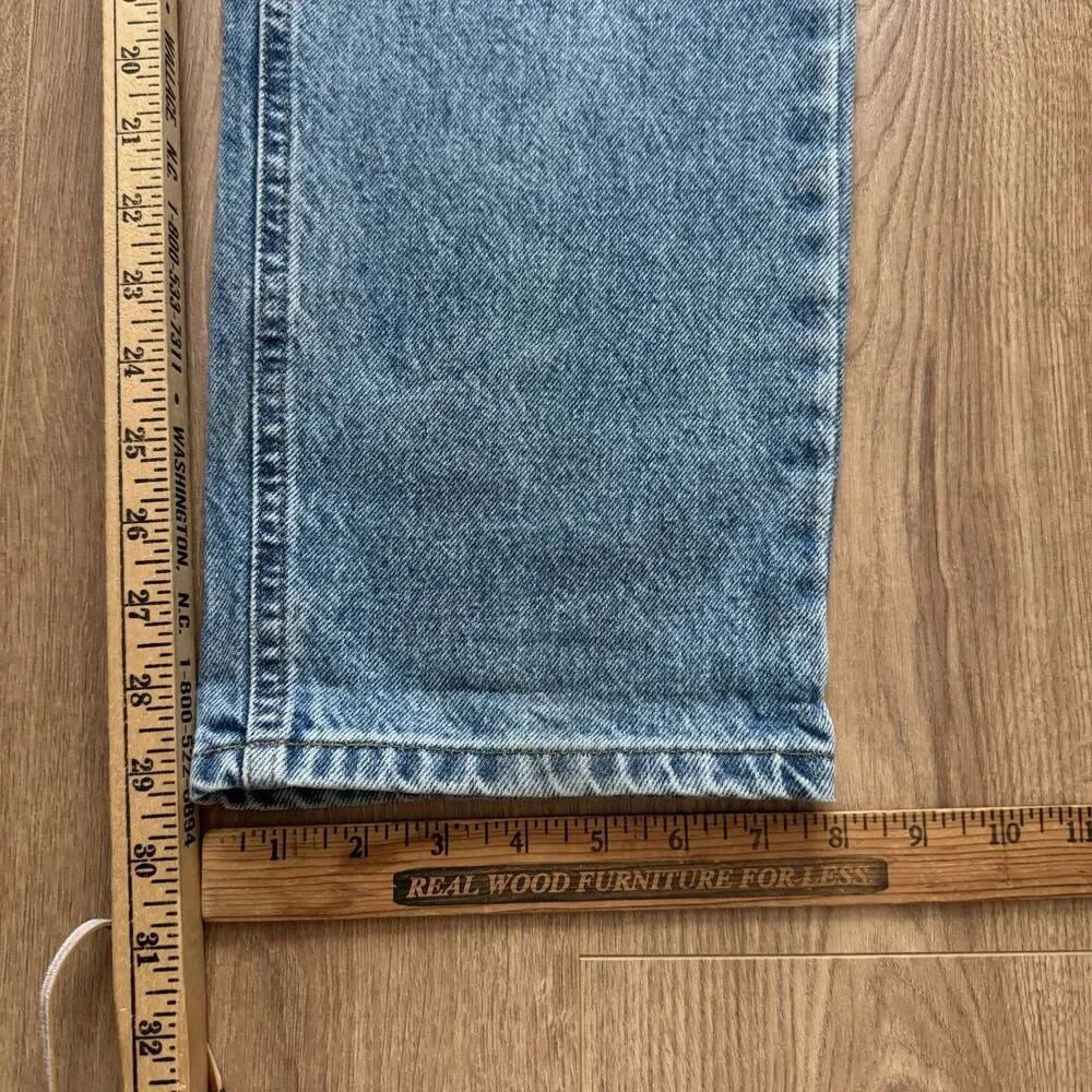Vintage Carhartt B18 STW Jeans 35x30 Traditional Fit Blue Denim Workwear